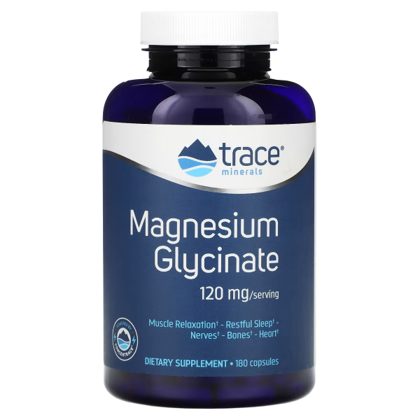 Trace Minerals Magnesium Glycinate 120 mg 180 capsules