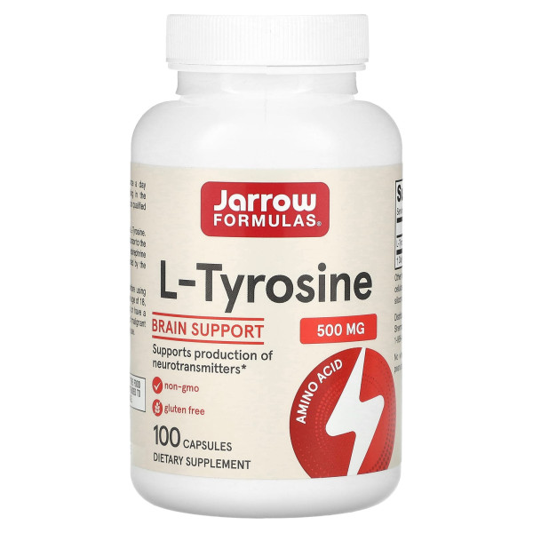 Jarrow Formulas L-Tyrosine 500 mg 100 capsules