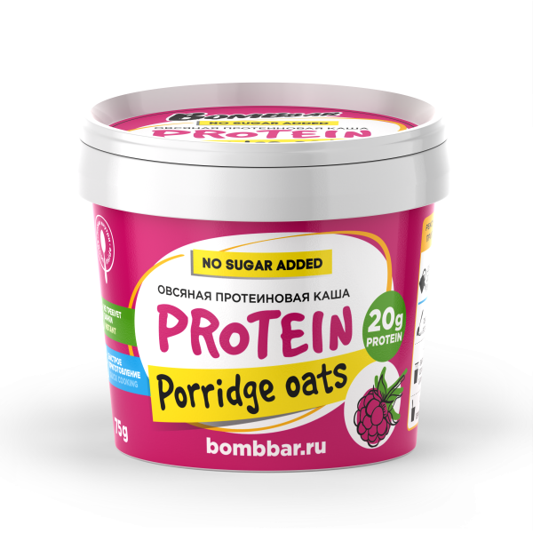 Bombbar Protein porridge oats 75 grams (Малина)