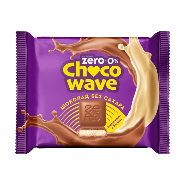 Mr. Djemius Шоколад Chocowave 60 грамм (Шоколад молочный с белым шоколадом)