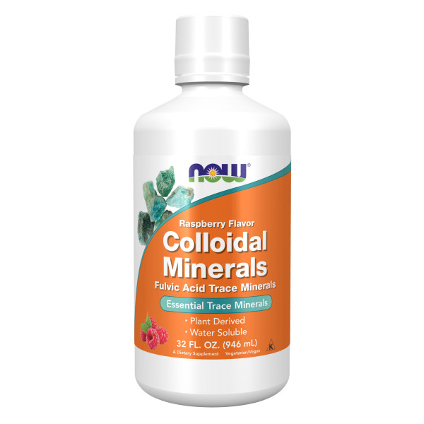 NOW Colloidal Minerals Raspberry 946 ml Срок 30.04.2026