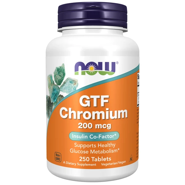 NOW GTF Chromium 200 mcg 250 tablets