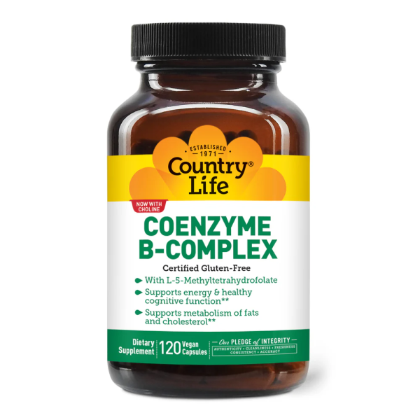 Country Life Коэнзим Б-комплекс 120 вег капсул