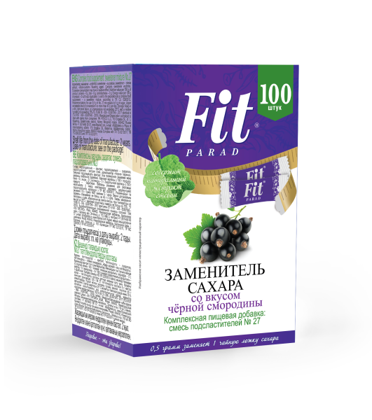 Fit Parad Заменитель сахара №27 50 гр 100 стиков (Черная смородина)
