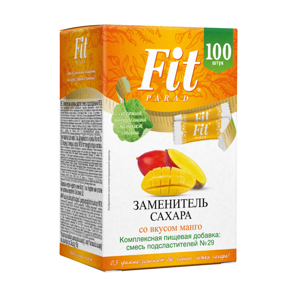 Fit Parad Заменитель сахара №29 50 гр 100 стиков (Манго)