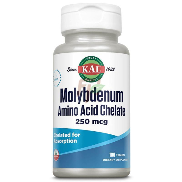 KAL Molybdenum 250 mcg 100 tablets