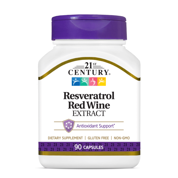 21st Century Resveratrol Red Wine Extract 90 capsules