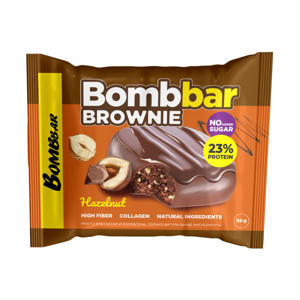 Bombbar Brownie 50 grams (Фундук)