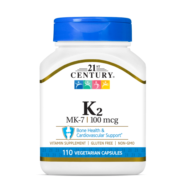 21st Century K2 100 mcg 110 veg capsules