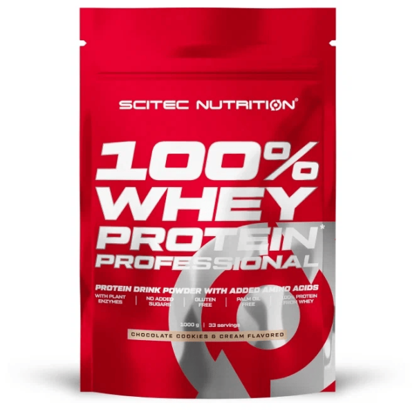Scitec Nutrition 100% Whey Protein Professional 1000 grams (Шоколадное печенье-крем)