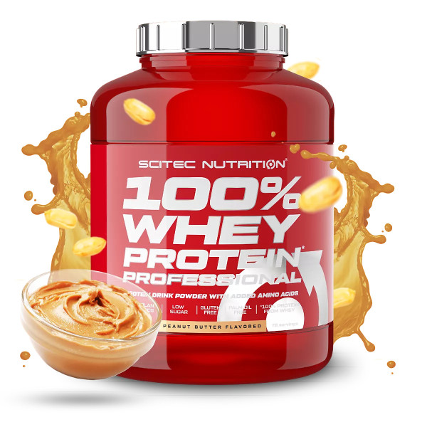 Scitec Nutrition 100% Whey Protein Professional 2350 grams (Арахисовая паста)