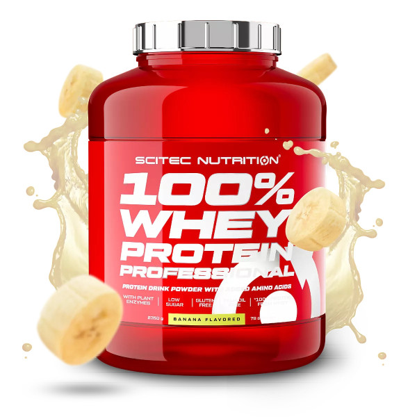Scitec Nutrition 100% Whey Protein Professional 2350 grams (Банан)