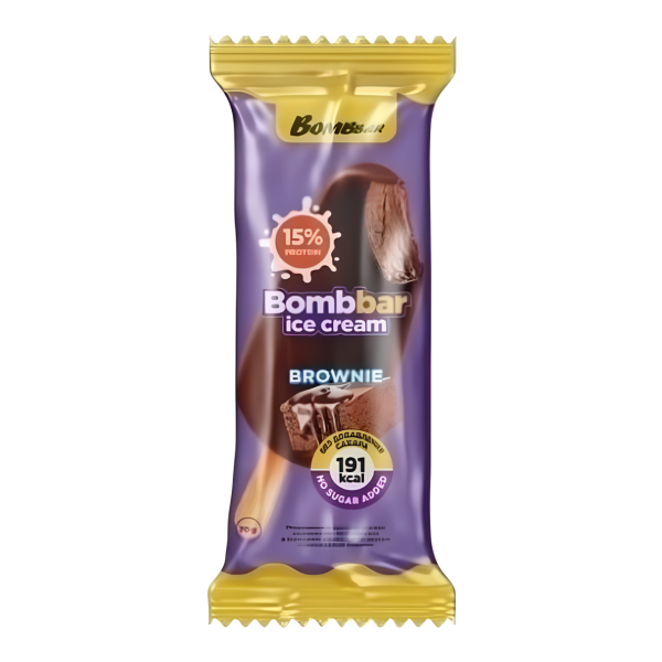 Bombbar Мороженое эскимо со вкусом шоколадный брауни 70 grams
