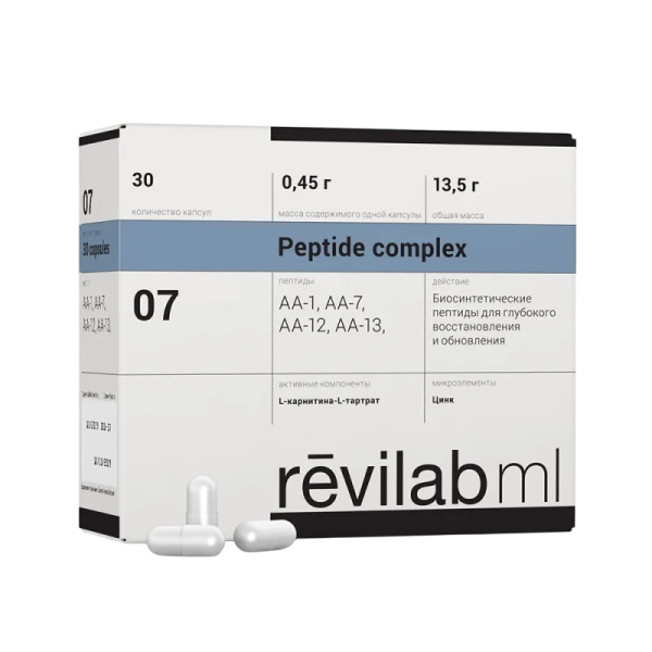 Peptides Revilab ML 07 мужской организм 30 capsules