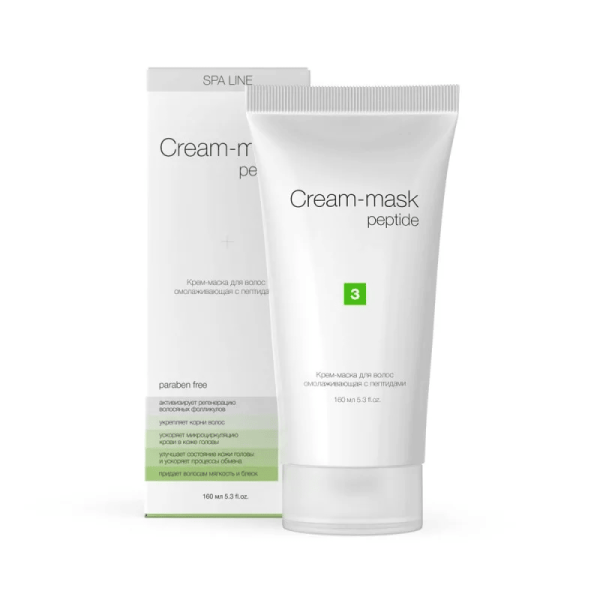 Peptides SPA LINE Cream-mask Маска для волос сосудов, хрящей и тимуса 160 ml