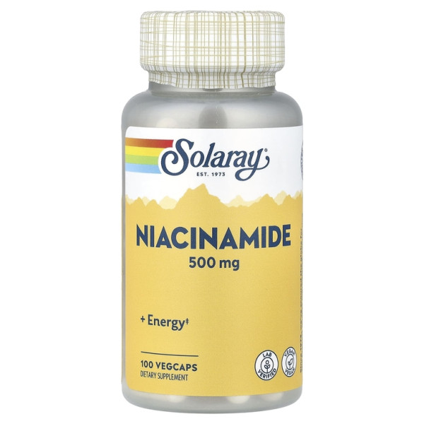 Solaray Niacinamide 500 mg 100 veg capsules
