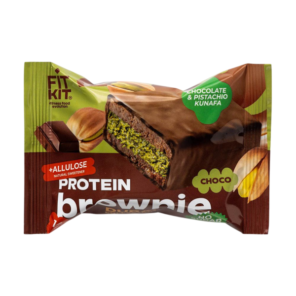 Fit Kit Protein Brownie Choco 50 grams (Шоколад-фисташковая кунафа)