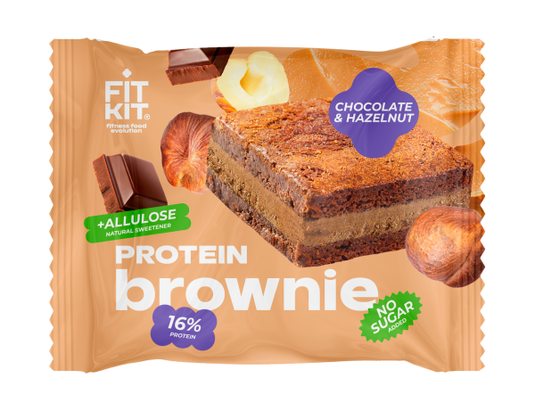 Fit Kit Protein Brownie 40 grams (Шоколад-фундук )