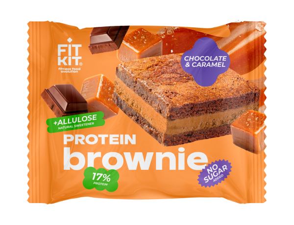 Fit Kit Protein Brownie 40 grams (Шоколад-карамель )